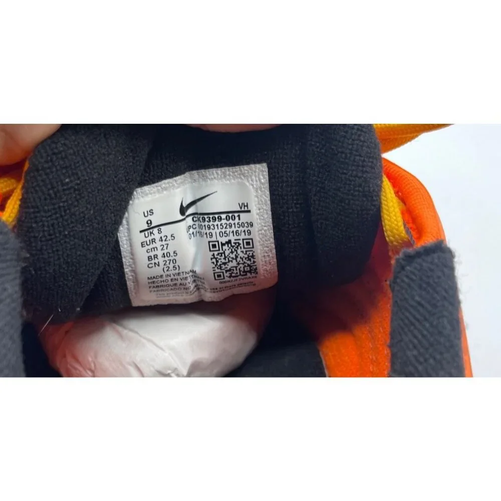 Nike Air Max 97 Sunburst Orange Pinwheel Logo 2019 CK9399-001 Men’s SZ 9 - Picture 7 of 8